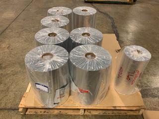 (7) Branded Foil Roll Stock Films 409mm.