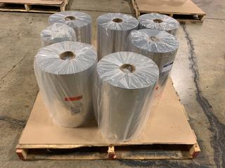 (6) Branded Foil Roll Stock Films 409mm.