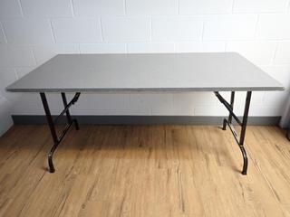 Folding Table, Approximately 59 3/4 In L x 30 In W x 28 1/2 H.