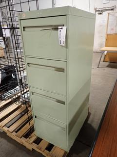 4-Drawer Metal Filing Cabinet 18 In x 26 1/2 In x 52 1/4 In.