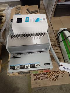 Ibimatic Binding Machine c/w Quantity of Plastic Combs and Covers.