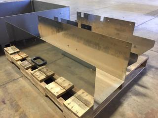 Assorted Stainless Steel Covers and Catch Trays.