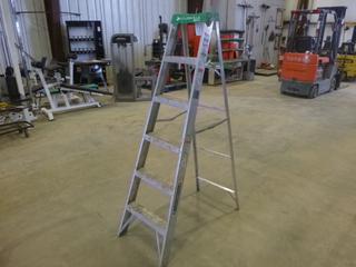 6 Ft. Louisville Aluminum Step Ladder, 225 Lbs. Weight Rating (Z)