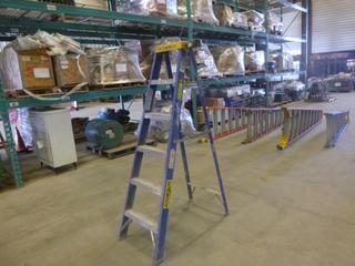 6 Ft. Featherlite Fiberglass Step Ladder, 250 Lbs. Weight Rating (Z)
