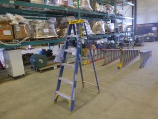 6 Ft. Featherlite Fiberglass Step Ladder, 250 Lbs. Weight Rating (Z)