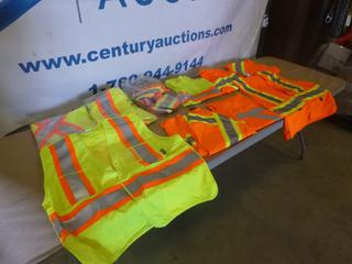 (10) Unused Hi Vis Safety Vests, Various Sizes (G-2)