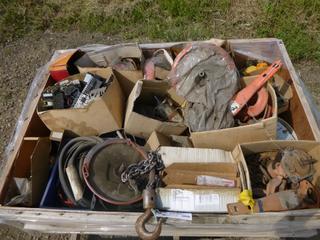 Assortment of Come-A-Long and Crane Parts