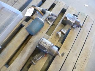 (2) Ingersoll Rand 3/4 In. Pneumatic Impact Guns, (1)  Avdel Pneumatic Rivet Gun (K-1-3)