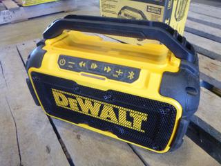 DeWalt DCR010 Bluetooth Speaker, 12V/20V, S/N 007497 (K-1-3)