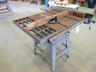 Rexon RXW-10 10 In. Table Saw w/ Adjustable Angles up to 45 Degrees, 1 HP, 115/120V, 18A, 3450 RPM, Motor 115V, 18A, C/w Steel Base (Z)