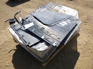 Large Qty of Mud Flaps, Some w/ Brackets (YN-04)