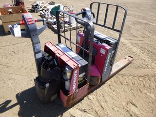(2) Raymond Pallet Jacks *Note: Missing Batteries, Parts Only* (OS)