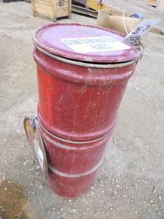 (2) Contaminated Rag Barrels *Note: Stuck Together* (OS)