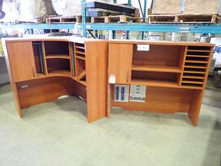 Desk Top Hutch, 47.5 In. x 13.5 In. x 42 1/4 In., Corner Desk Top Hutch, 40 1/4 In. x 40 1/4 In. x 13.5 In. X 42.5 In. (T-1-2)