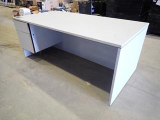 Office Desk w/ 2 Drawers,  71 In. x 35.5 In. x 29 In. (NW Bay)