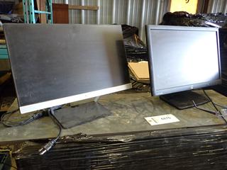 (1) HP Compaq LA2206X Monitor / Power Cord, (1) HP Pavilion 22CW Monitor w/ Power Cord (T-1-1)