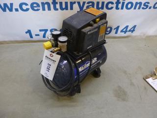 Mastercraft Air Compressor, 2 US Gallons, 120V, 2.6A, 60 Hz, 100 PSI  *Note: Working Condition Unknown* (E-2)