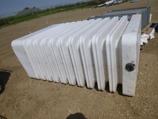 Large Rectangular Tank, 34 In. x 59 In. x 88 In. *Note: Not Clean, Some Remnants of Contents*