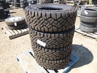 (4) Goodyear Studded Wrangler Duratrac 35X12.50R17LT Tires