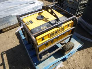 DeWalt DG4300 Portable Gas Generator, 120/240V AC, 60Hz, 1 Phase, S/N 66693 w/ Honda GX240 Motor