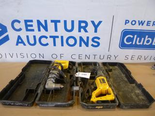 (1) DeWalt Reciprocating Saw, (1) DeWalt Angle Drill (L-2-3)
