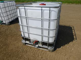 Schultz Caged 1000L PVC Tank *Note: Steam Cleaned  Prior to Drop Off*