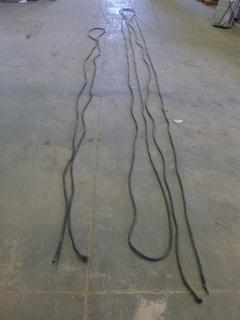 Lengths of 2/0 Flex-A-Prene Welding Cable, (1) Approx. 100 Ft. Long, (1) Approx. 35 Ft. Long
