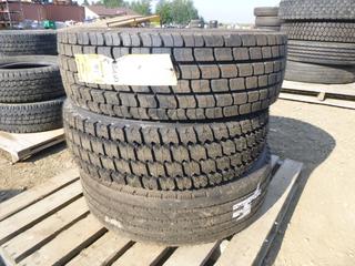 (1) Continental HDR 245/70R 19.5 Tire, (1)  Aeolus ADW82 225/70R19.5 Tire, (1) Sailun 5637 245/70R19.5 Tire