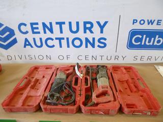 (2) Milwaukee Model 6509-31, Reciprocating Sawzall w/ Case (L-2-3)