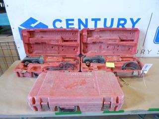 (3) Milwaukee Model 1680-21, Super Hawg w/ Carrying Case *Note: 1 Needs New Trigger* (NEC)