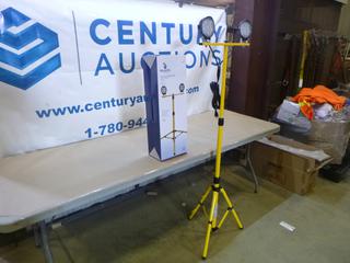 Unused Twin Head LED Work Light (J-2-1)