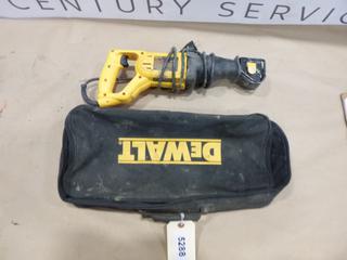 (1) DeWalt Model DW304P, 1 1/8 In. Stroke, 120V, Reciprocating Saw w/ Bag (F-1)