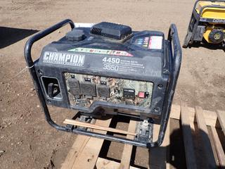 Champion Power Equipment  100459 3550/4450W  Generator, 120V, 1 Phase, 4 Gal Tank *Note: Running Condition Unknown*