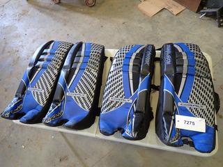 (2) Sets of Boys Cobalt "Road Warrior" Goalie Pads (G-2)