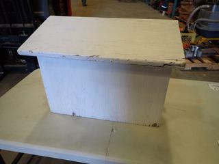 (1) Wood Mail Box, 18.5 In. x 7 In. x 15 In. (G-1)