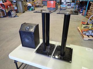 Bose Series III Direct / Reflecting Speaker C/w (2) 24 In. Speaker Stands (G-1)