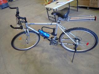 Cromoly 21 Speed Arashi Spider Bicycle w/ Back Rack, Tire Pump, Water Bottle, Shumano Derailers, 26x1.9 In. Tires (SC)
