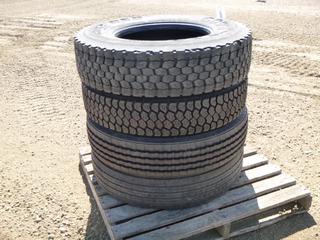 (1) Goodyear G124 10R22.5 Tire, (1) Aeolus Asl67 11R22.5 Tire, (1) Goodyear G182 RSD 11R22.5 Tire, (1) Goodyear G399 LHS 11R22.5 Tire