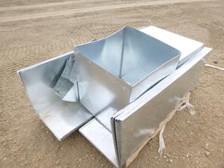 Qty of Galvanized Duct Casing w/ Parts