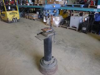Mastercraft 8 In. Drill Press Mounted On Pedestal *Note: Shaft is Bent* (Z)