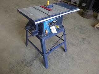 Mastercraft 10 In. Table Saw *Note: Legs Are Bent, Table Is Not Level* (Z)