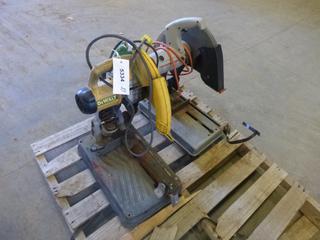 (1) DeWalt 14 In. Chop Saw C/w (1) Ridgid 14 In. Chop Saw *Note: Both Saws are Parts Only* (J-3-1)