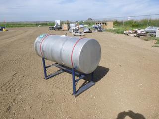 (1) Used Stainless Steel  Antifreeze Tank on Stand, 5 Ft. x 42 In. x 2 Ft.