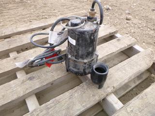 Proven Pumps BSC33T Cast Iron Sewage Pump c/w 115V, 60 Hz, 4.3A, 1 Phase, Thermally Protected *Note: Working Condition Unknown*