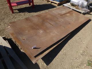 (2) PC's Metal Checker Plate, 96 Ft. x 48 In.