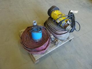 (1) 3 In. Submersible Pump, (1) 2 In. Submersible Pump w/ Qty of Drain Hose