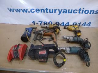 Qty of Power Tools And More, Including: Electric Drills, Battery Chargers *Note: Working Condition Unknown* (N22)