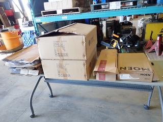 Qty of Unused Plumbing, Bathroom Supplies Includes Sinks, Toilet Seats, Fixtures and Other Items (OS)