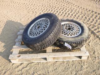 (2) Goodyear Nordic Tires w/ Rims, P215/70R15