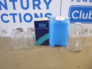Qty of Jars C/w (1) 10L Water Jug and (1) 1.0L Hot Cold Pitcher (G-2)